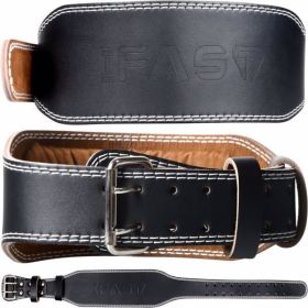 XL Size Weight Lifting Belt, Leather Weight Lifting Belt for Men and Women with 4 inch Padded Lumbar Support Belt for Weightlifting Deadlift
