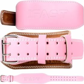 M Size Weight Lifting Belt, Leather Weight Lifting Belt for Men and Women with 4 inch Padded Lumbar Support Belt for Weightlifting Deadlift