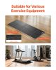 Foldable Walking Pad Treadmill Mat, 1/4" Thick, 24" x 68" Exercise Equipment Mat for Elliptical on Carpet Hardwood Floor