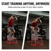 Plyometric Jump Box, 12 Inch Plyo Box, Steel Plyometric Platform and Jumping Agility Box, Anti-Slip Fitness Exercise Step Up Box for Home Gym Training
