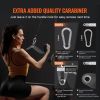 LAT Pulldown Attachments, Cable Machine Rowing T-bar V-bar 7 Set, Tricep Pull Down Bar, Back Strength Training Rubber Coated Handle Grip