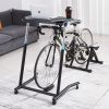 Cycling Desk, Mobile Foldable Multi-Functional Bike Trainer & Treadmill Desk with Lockable Wheels