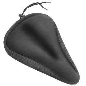 1Pc Bike Seat Cover Anti-Slip Comfortable Bicycle Padded Saddle Cover Wear Resistant Soft Gel Cushion For Narrow Bike Seats Mountain Bike Seat (Color: Black)