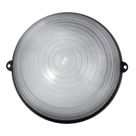 VEVOR Half Exercise Ball Trainer, 23 inch Balance Ball Trainer, 660lbs Capacity Stability Ball, Yoga Ball with Resistance Bands & Foot Pump (Color: GRAY, Top Non-Slip Texture: Wavy Pattern)