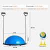 Half Exercise Ball Trainer, 23 inch Balance Ball Trainer, 660lbs Capacity Stability Ball, Yoga Ball with Resistance Bands & Foot Pump